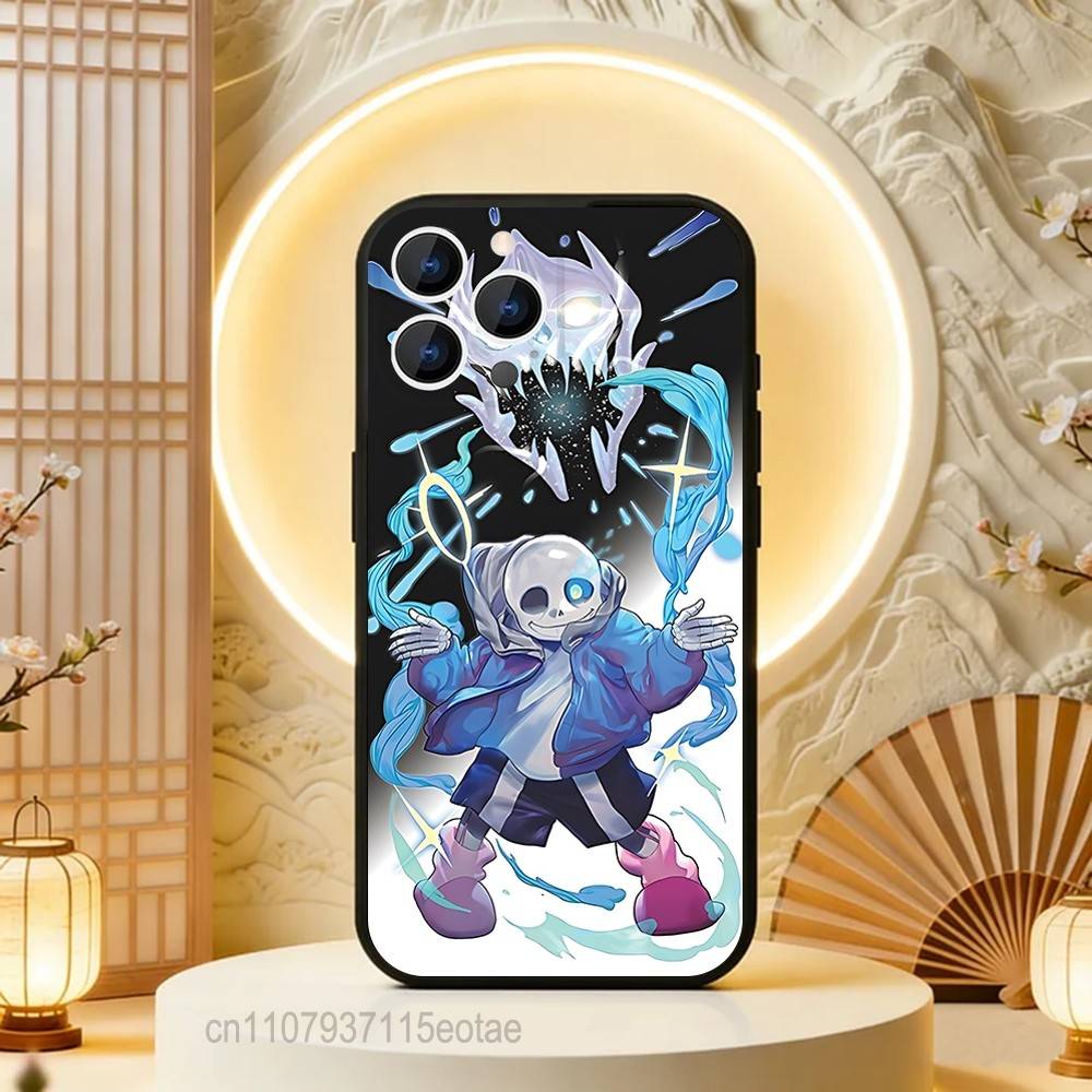 Game U-Undertale S-Sans Phone Case Silicone Soft For IPhone 16,17,15,11,13,12,14,Mini,Pro,Max,Plus,Air,E Black