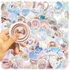50/100PCS Dreamy Blue Ballet Pink Ins Aesthetics Graffiti Stickers Phone Guitar Laptop Suitcase Waterproof Sticker Kids Toy