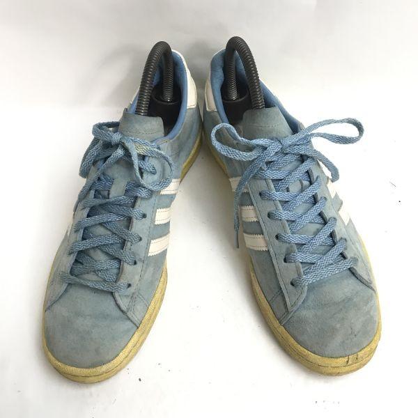 adidas CAMPUS 80s Low Cut Sneakers 24.5 Light Blue vintage(USED)