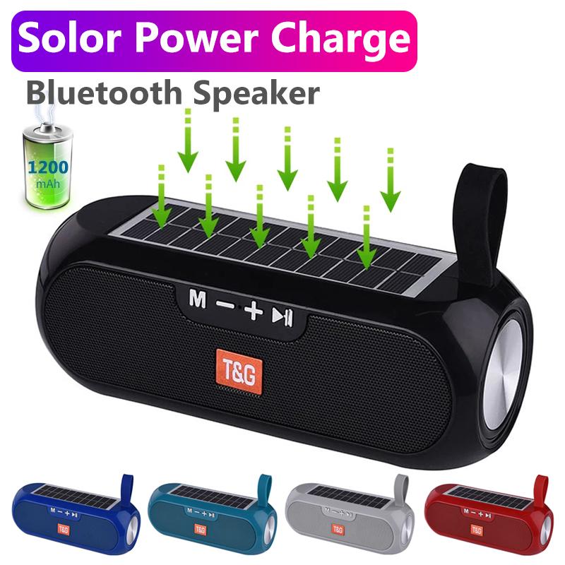 Solar Radio FM Radio MP3 Outdoor Portable Wireless Bluetooth Speaker Music Sound Box Subwoofer Bass Aux Hifi Stereo Mp3