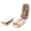 Medikamenten Tabletten Viertelung Tablettenschneider Staubdichter Teiler Organizer Zerkleinerer Tablettenschneider Tablettenschneider Aufbewahrungsbox