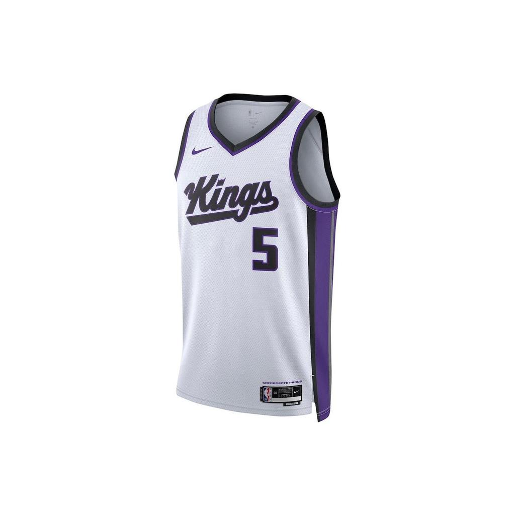 Nike X NBA Color Block Sleeveless Basketball Jersey 23-24 Season Kings Fox 5 Jersey Unisex Jerseys White DX8473-100