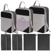 7-Piece Travel Compression Organizer Set for Clothes, Shoes, and Cosmetics