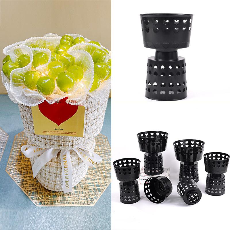 Plastic Flower Packaging Liner Plant Stand Stands Packing Material Fixing Bouquet Base Arrangement Floral Supplies