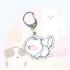 Running Animal Cat Dogs Pets Acrylic Funny Toy Animal Key Ring for Women Men DIY Car Handbag Phone Case Pendant Accessories Gift
