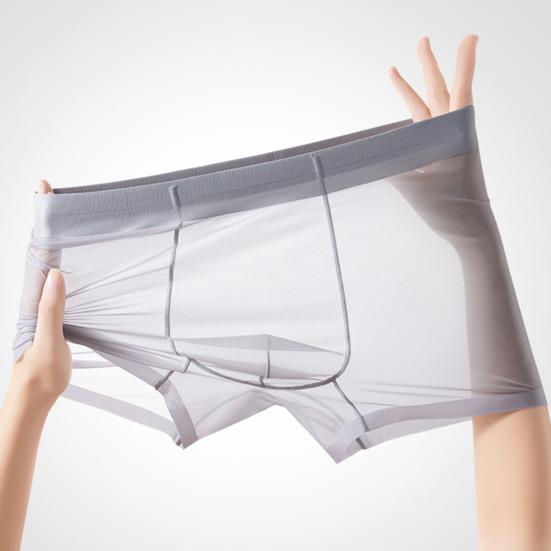 Herren Boxershorts Mittelhoher Bund Elastischer Bund U-Konvex Shorts Slips Einfarbige Schmale Passform Dehnbar Basic Design Unterhosen