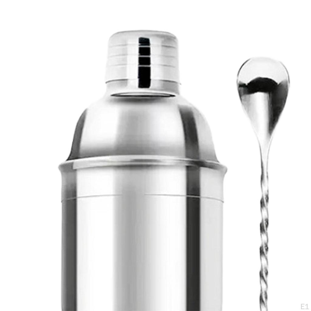 Cocktail Shaker Drink Mixing Spoon Professional Measuring Jigger Bartender Tools Stainless
