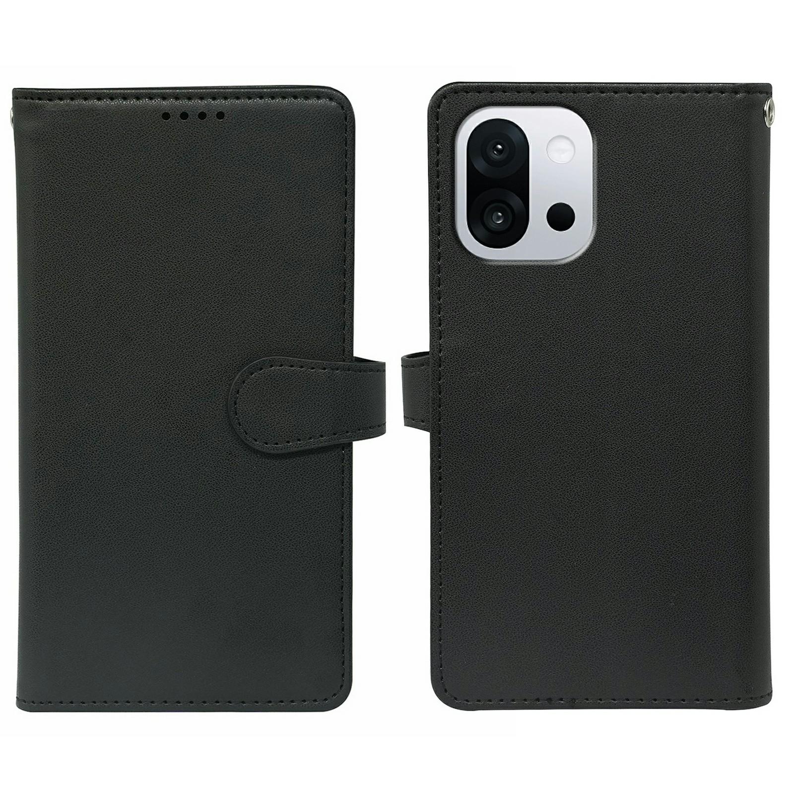 

Чехол для OnePlus 13T 5G с 9 отделениями для карт, подставка из ПУ кожи, чехол для телефона Black