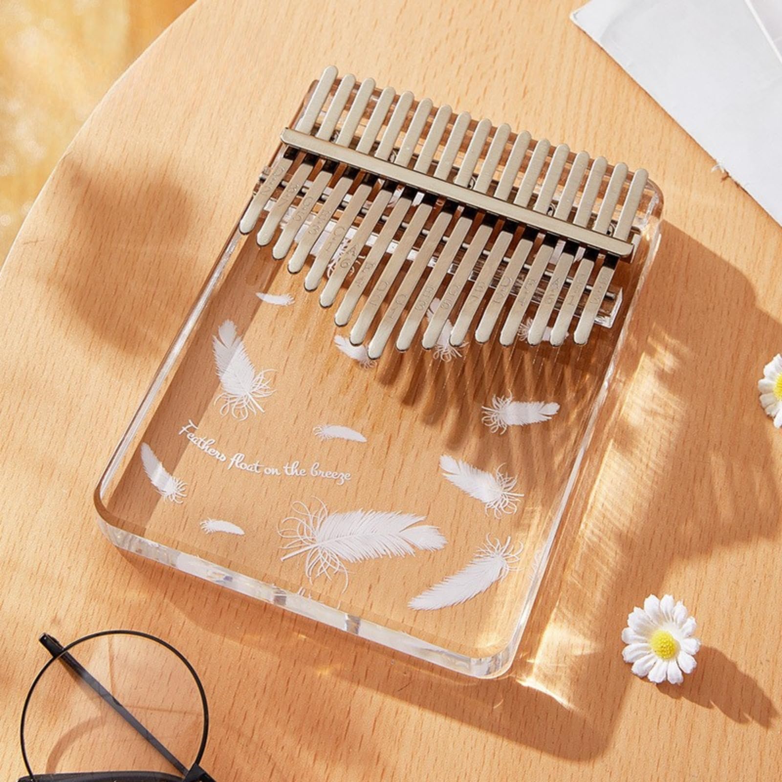 

S.T.S.G Калимба, пианино для большого пальца, набор для начинающих с инструкциями, руководством и милым чехлом для хранения (С: 21 клавиша)