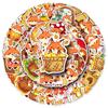 50 Cute Hand-Drawn Little Fox Autumn Doodle Stickers for Luggage and Phone Cases