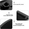 New Adjustable Two-Jaws Oil Filter Wrench Filter 60-80mm Filter Wrenches Remover Steel Fuel Cast Two-Claw Disassembly Tools