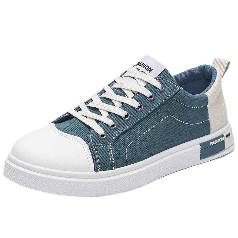 Men's canvas shoes spring and autumn skateboard shoes men's soft soles casual trend youth learning