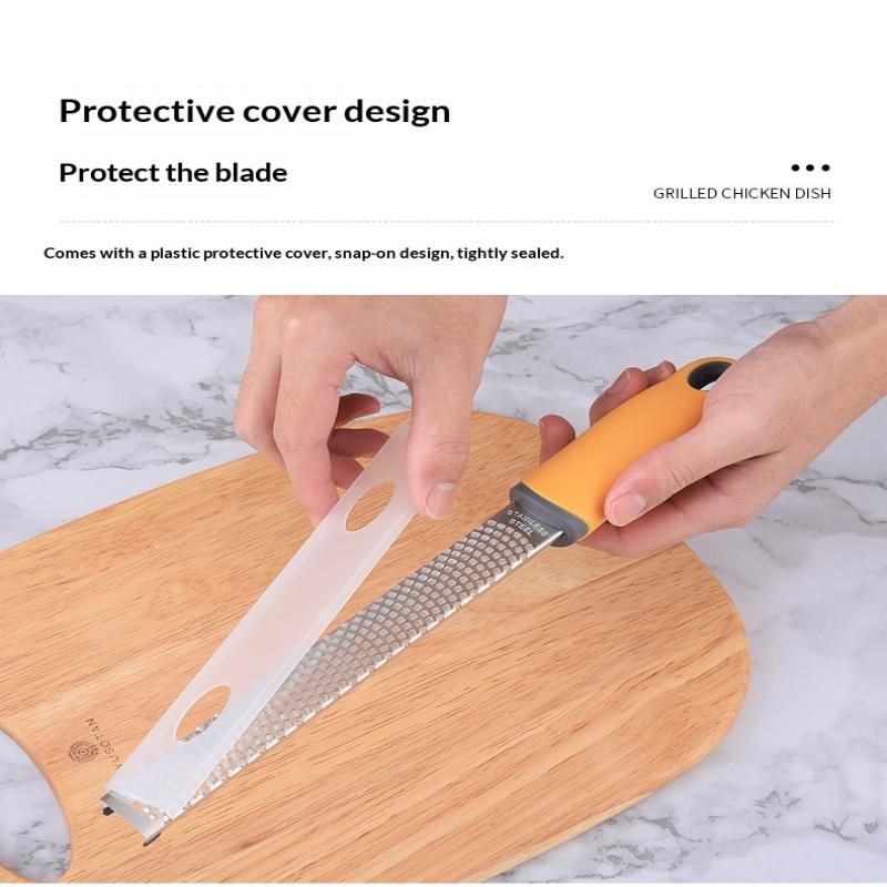 Multipurpose Cheese Grater And Citrus Zester For Parmesan, Lemon, Ginger, Garlic, Chocolate And More Fruit Kitchen Tool Gadgets