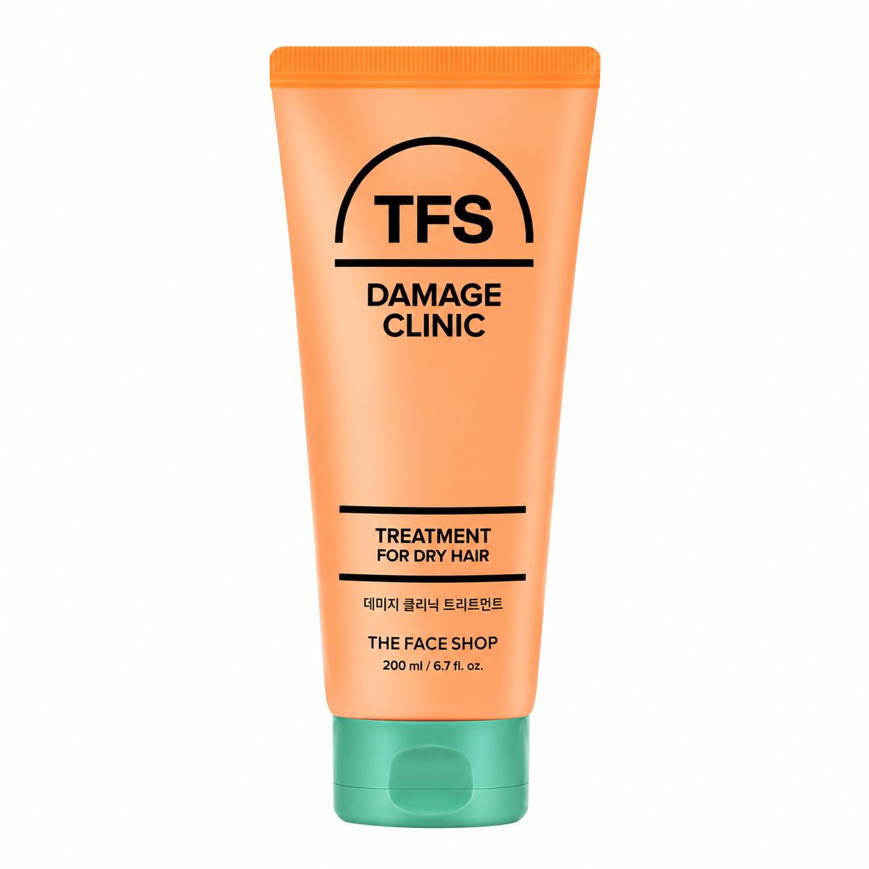 THE FACE SHOP Damage Clinic Treatment 200ml – Deep Repair Hair Treatment for Dry & Damaged Hair