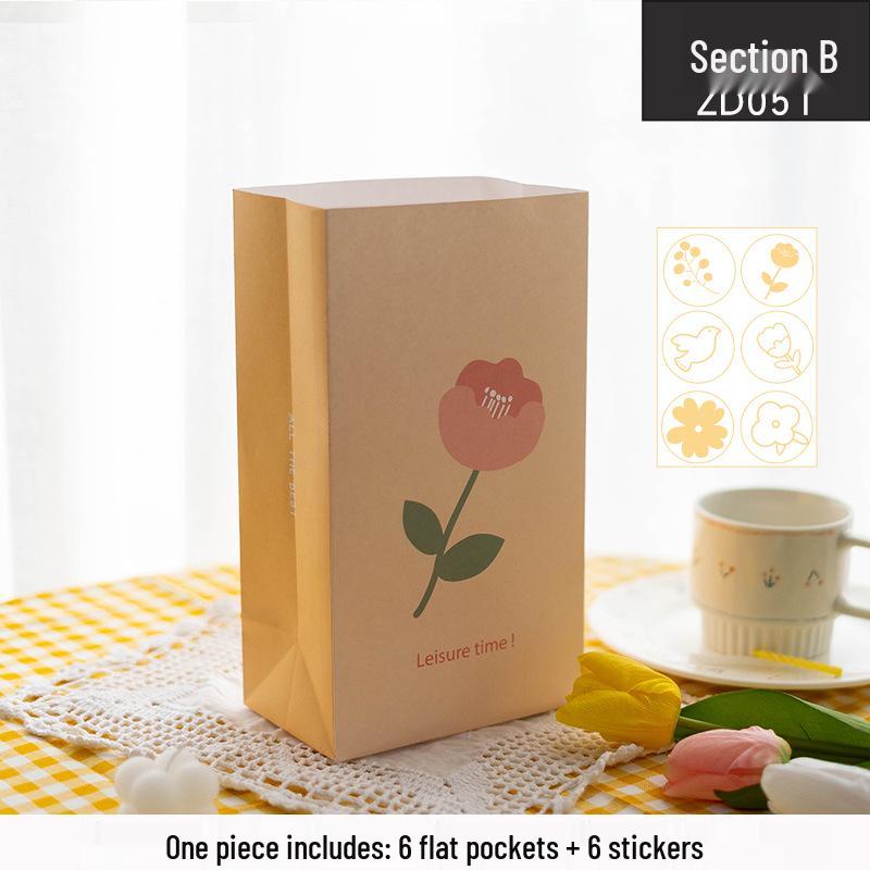 

Retro Spring Festival Oil Painting Gift Bag - Creative Candy & Biscuit Packaging for Christmas 15*9.7*27 cm