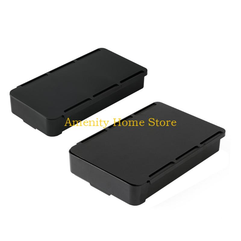 

F26C Expandable Sliding Drawer Under Desk Storage Box Convenient Pen Case чёрный