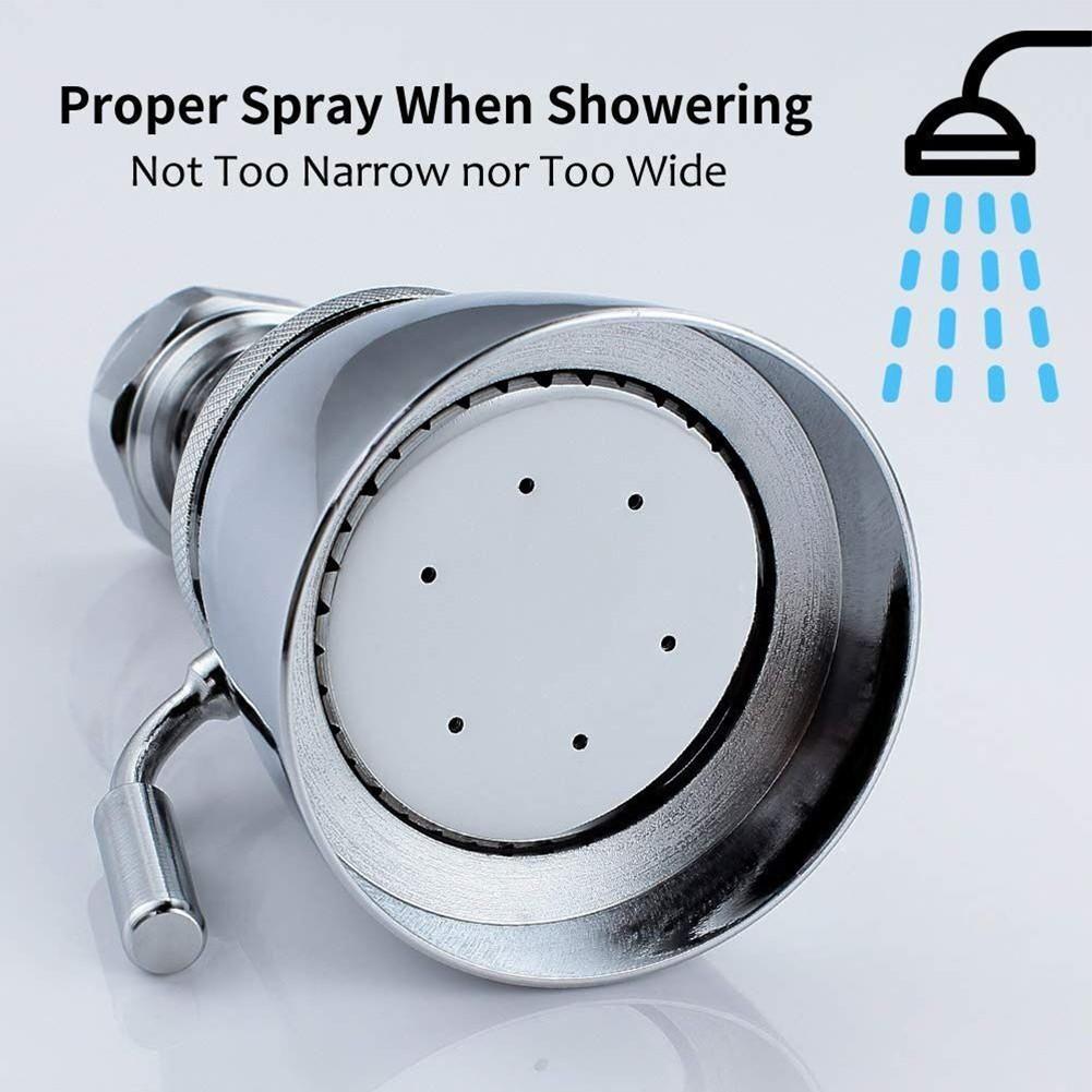 360 Degree Rotary Shower Heads Adjusted Silver Water Saver
