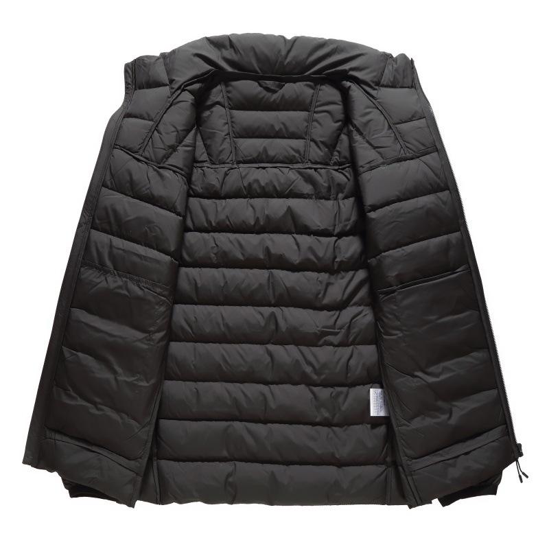 Men's Lightweight Stand Collar Down Jacket - Warm Outdoor Sports Coat 2026