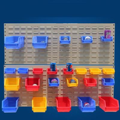 Wall-Mounted Plastic Hardware Storage Box with Slanted Opening