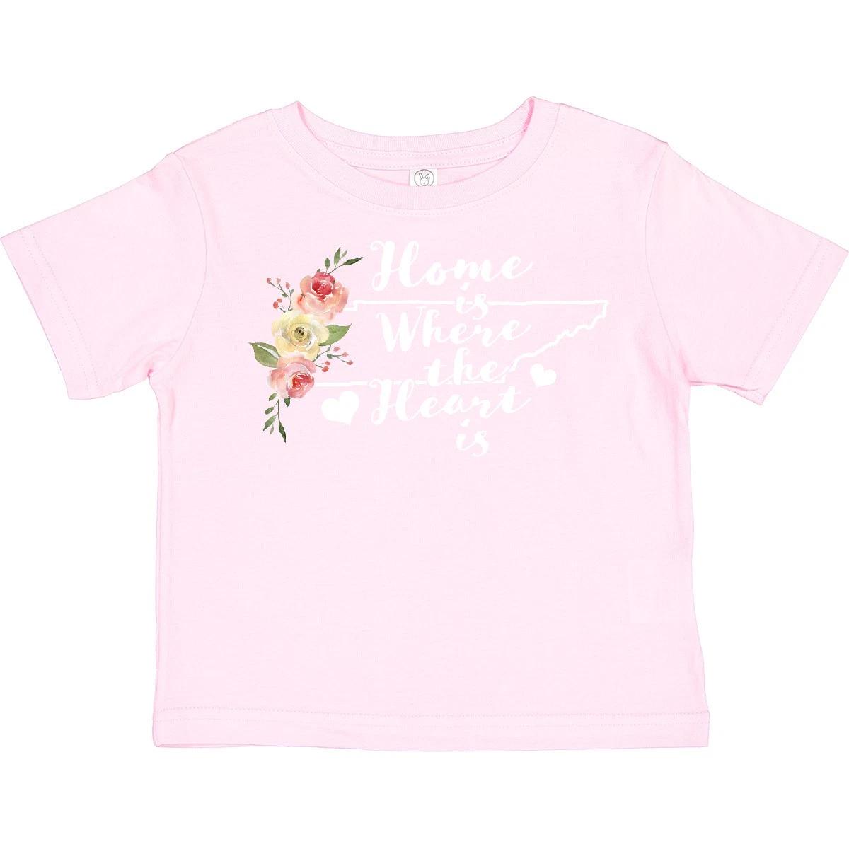 

Inktastic Tennessee Home Is Where The Heart Is With Watercolor Toddler T-Shirt 100
