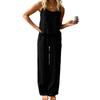 Thin Sleeveless Camisole Pants Loose Fashion Cotton Linen Set