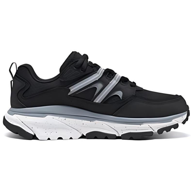 Skechers Outdoor Women Black White Low Top Hiking Shoes 180166-BKW