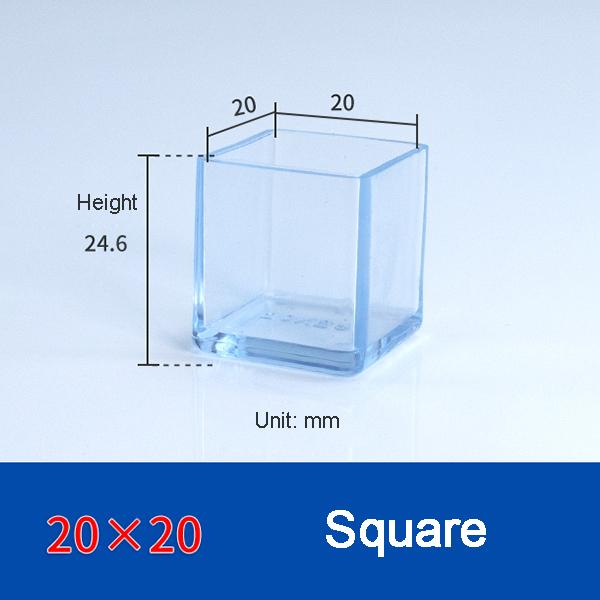 Transparent Thickened Table Foot Mat, Protective Cover, Non-slip, Wear-resistant, Furniture, Chair Noise, 4 Pcs Set Foot Cover