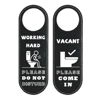 Bathroom Door Sign Do Not Disturb Sign For Washroom For Bathroom Modern Decorative Style Sleek Design Contrasting Colors