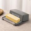 New Plastic Butter Storage Box Anti-dirty Solid Color Cheese Container with Lid Odor-proof Butter Cutter Box For Refrigerator