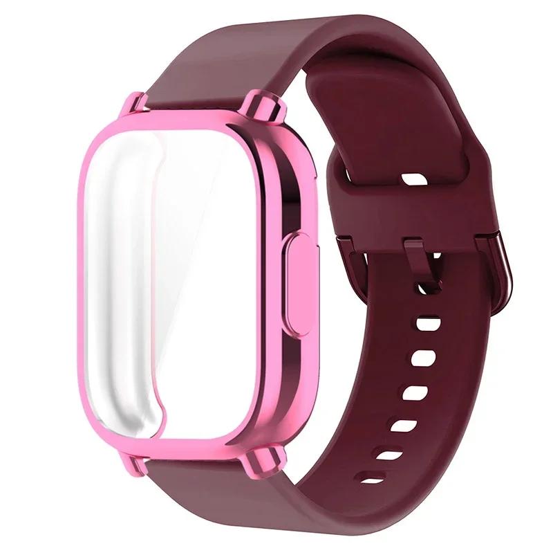 Protector Case+Silicone Strap For Xiaomi Redmi Watch 5 active/5 Lite Full Cover Screen TPU Soft Shell and Breathable Sport Bands