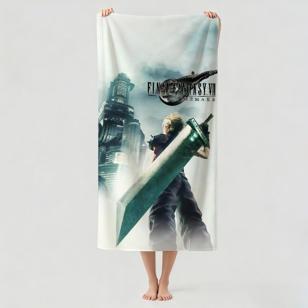 Adventure game F-Final F-Fantasy Towel Drying Bath Towel Applicable To Light Swimming Camping Yoga Beach Out
