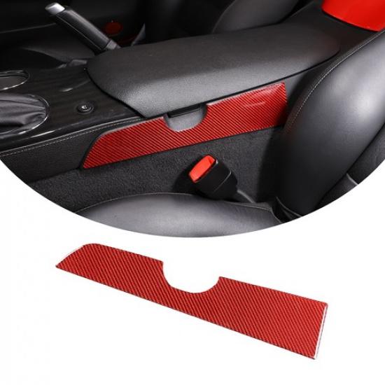 Red Carbon Fiber Armrest Box Side Sticker Trim For Corvette C6 2005-2013