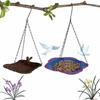 Durable Bird Feeder Balanced Outdoor Bird Food Dispenser Hanging Bird Tray  Outdoor Setting