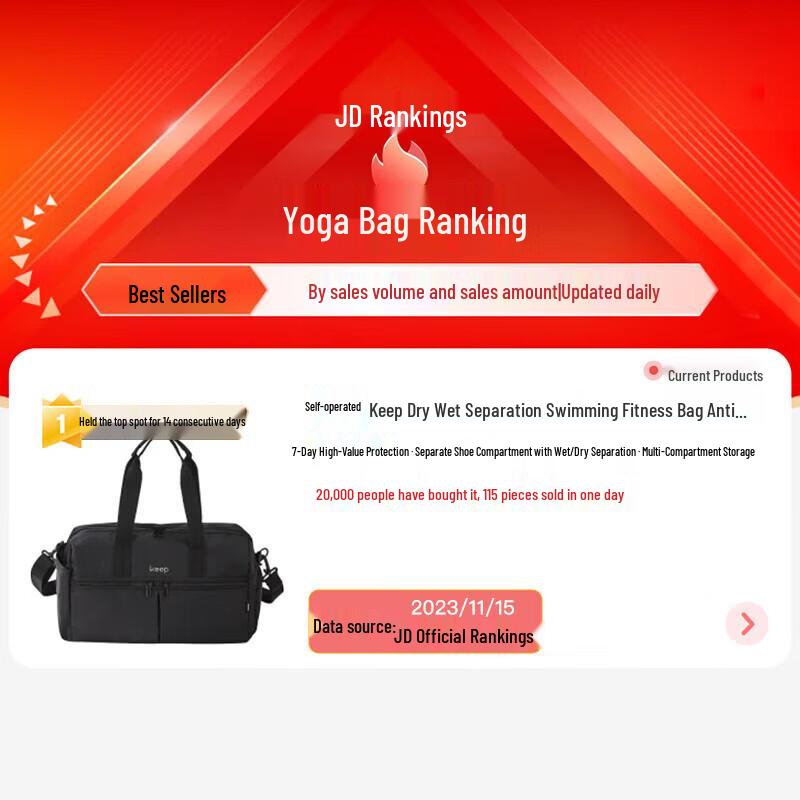 Keep Wet/Dry Separation Fitness Tote Bag