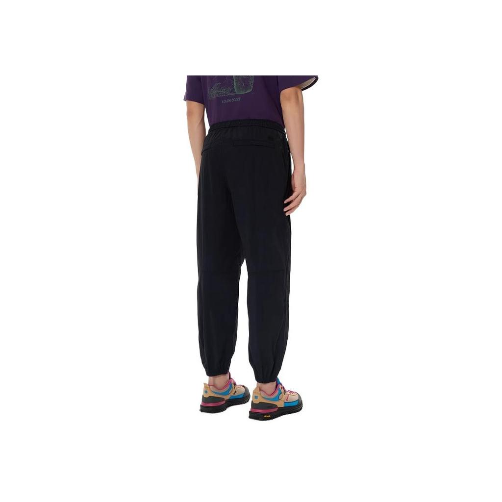 Kolon Sport Jogger Outdoor Camping Hiking Windproof Water-Resistant Durable Lightweight Comfortable Soft Casual Pants Unisex pants LULP4AT512X-BK