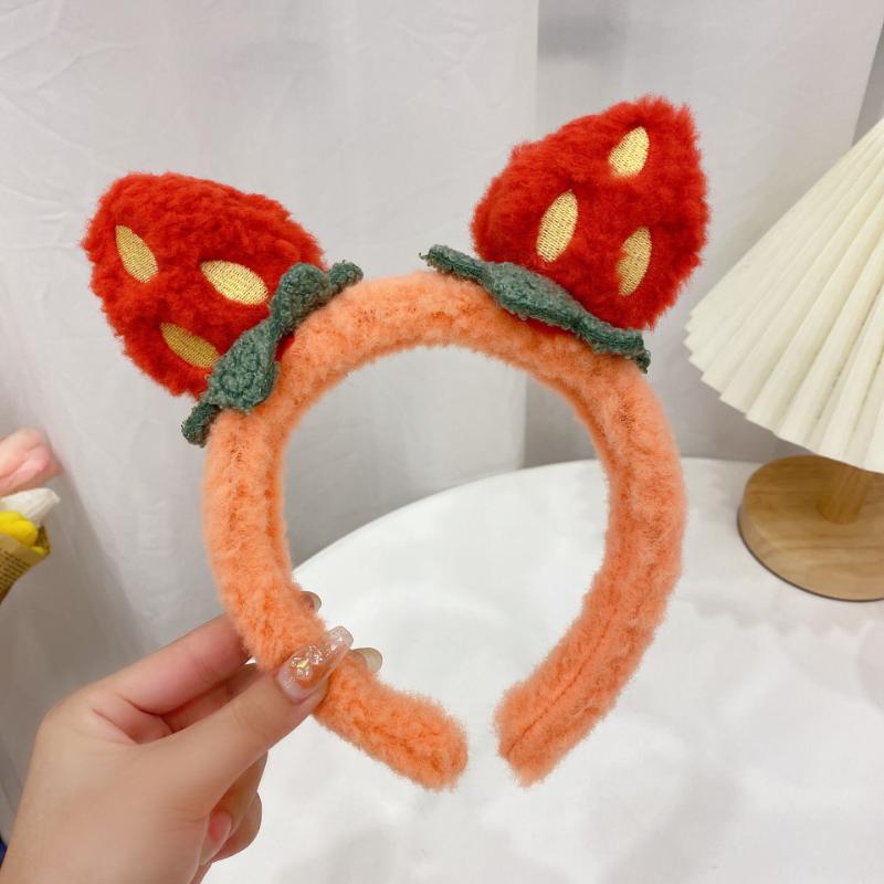 

Плюшева Пов язка на Голову для Жінок Мила Нова Модель Мультяшна Пов язка для Волосся Пов язка для Вмивання Обличчя Нековзна Пов язка Аксесуари для Волосся