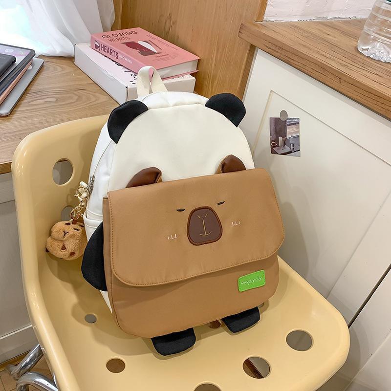 Cute Panda Multifunctional Backpack Large Cartoon New Student Bag Spring Outing Backpack for Primary School Students