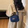 2025 New Fashion Simple Versatile Casual Shoulder Bag Niche Design Denim High Value Messenger Bag