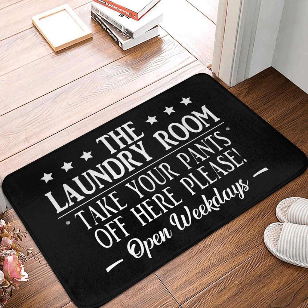 Laundry Room Front Door Mat Anti-Slip Indoor Quick Dry Doormat Living Room Entrance Rug Carpet