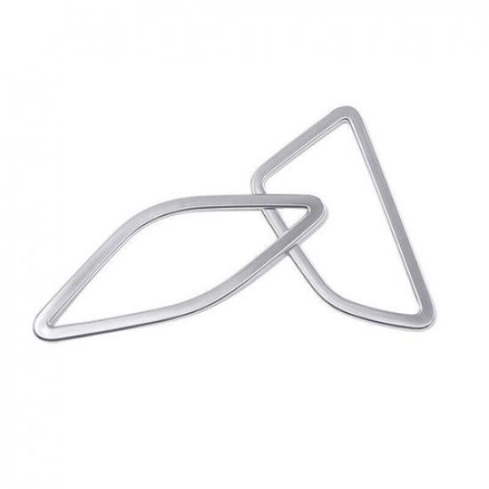 15-19 Matte Silver Car Dashboard Side Outlet Vent Cover For BMW 2 Series Touring