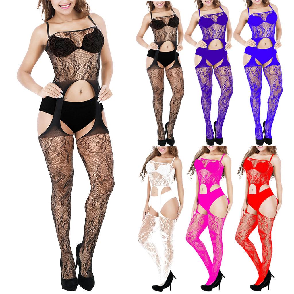 

Сексуальные женщины Fishnet Babydoll нижнее белье нижнее белье Ночная одежда Боди