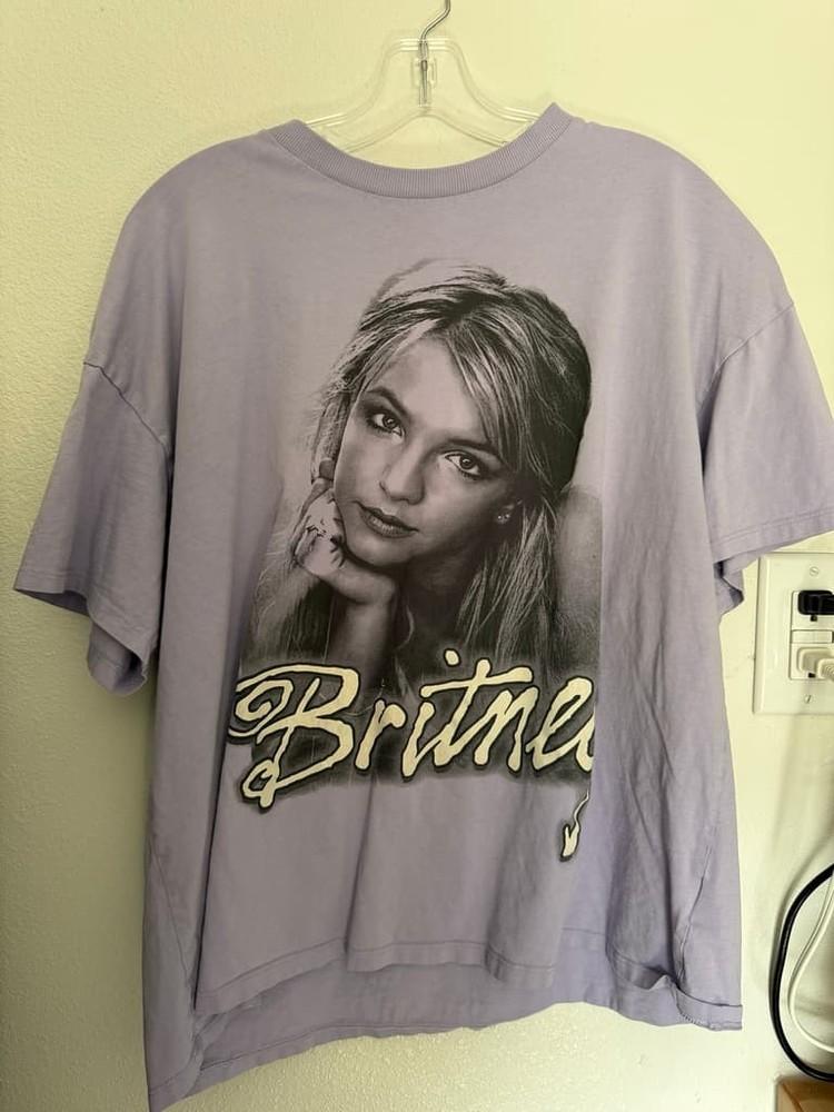 Vintage Britney Spears Purple Shirt Graphic cotton Remake S5XL PA9255 XXXXL