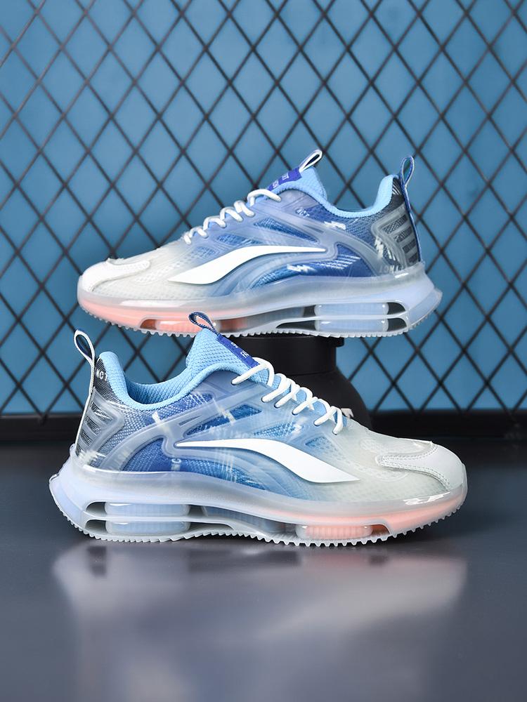 

Модная сетчатая мужская и женская спортивная обувь для активного отдыха, дышащая, легкая, нескользящая, кроссовки для бега, износостойкая, теннисная обувь EU36 синий