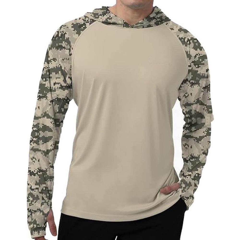 Summer quick-to-finger sun-protection fishing suit, UV-resistant long-sleeve hooded fishing suit