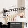 No-Drill Invisible Wall-Mounted Clothes Drying Rack - Stainless Steel for Balcony or Bathroom