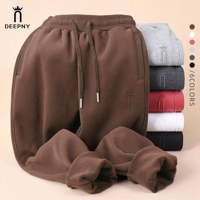 Pantalones de chándal grises de algodón para mujer - Forro polar, corte holgado, con puños, ropa deportiva casual, Moda Primavera/Otoño 2025.