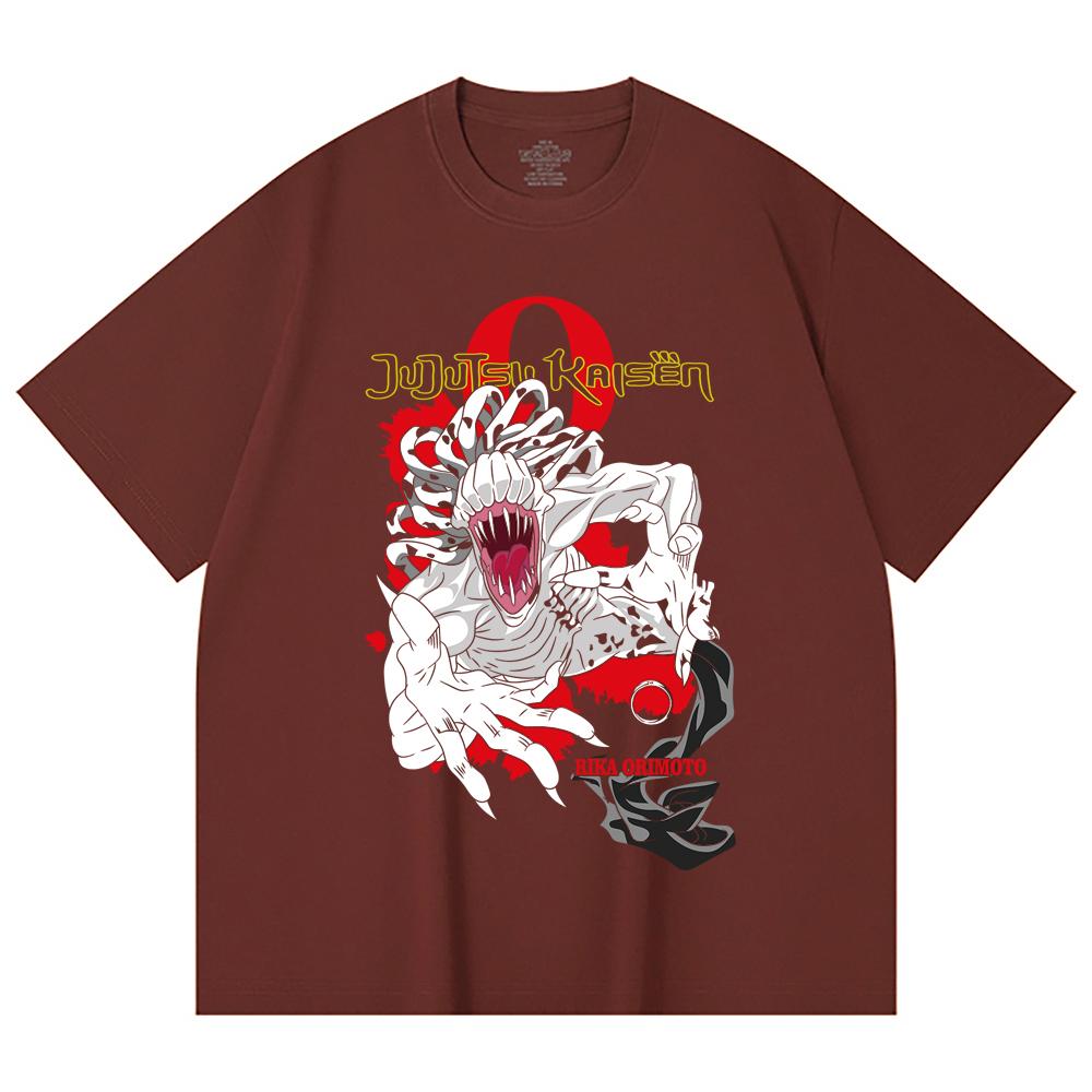 230 Gsm 100% Cotton Jujutsu Kaisen V64 Rika Print Unisex Heavy Cotton T Shirt