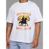 Weißes T-Shirt Mind Your Head Sleepy Hollow Halloween Reiter Design für Freizeitkleidung