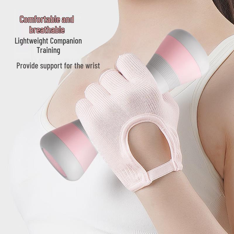 Ousen Damen Halbfinger Fitnesshandschuhe