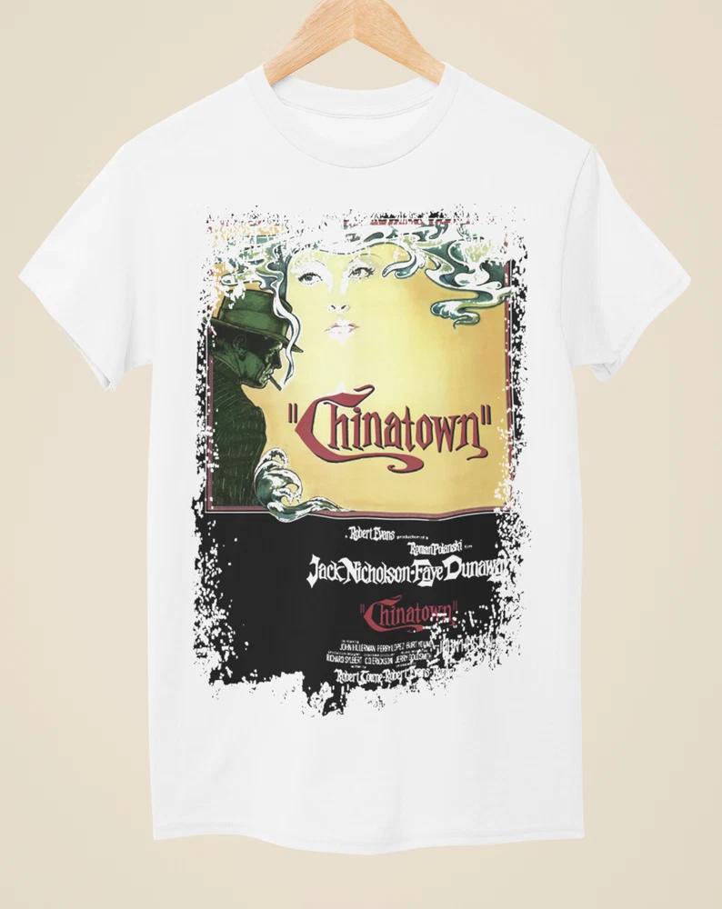 Chinatown Movie Poster Inspired Unisex White TShirt S